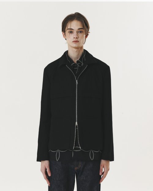 [UNISEX] WOOL LIGHT JUMPER BLACK
