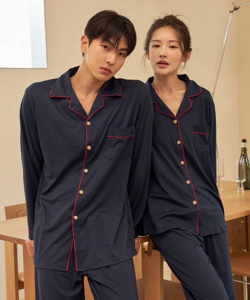 MUSINSA DOSSY Sofkin Mono Couple Pajamas Set