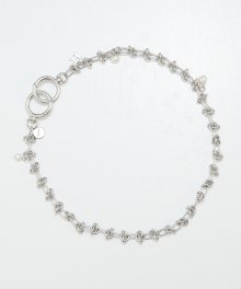 SILVER pearl layered chain&necklace(RA202)