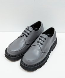 GREY leather piping detail derby shoes(RH202)