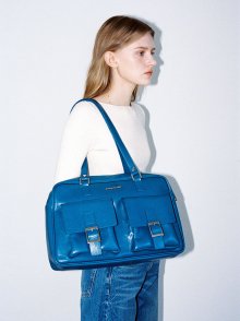 [리퍼브] Trapezoid PK Shoulder Bag (blue)