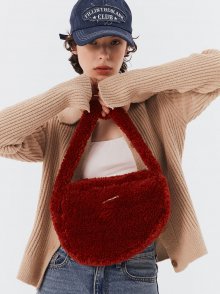 [리퍼브] Furry Shoulder Bag (brick)