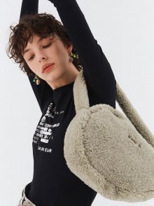 [리퍼브] Furry Shoulder Bag (pale green)