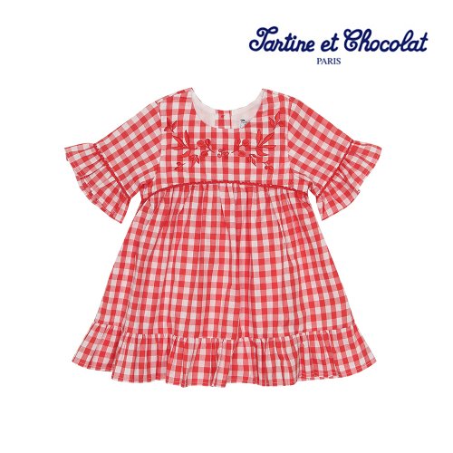 타티네 쇼콜라(tartineetchocolat) TC)GB벨라체크원피스
