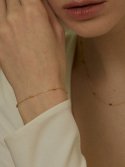 멕코이(MCCOII) 14k simple unique chain bracelet