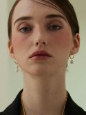 멕코이(MCCOII) simple pearl two-way earring