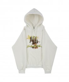 Cyber punk heavy terry hoodie - Off White