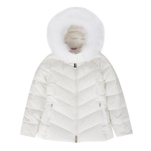 меховой худи пух Jumper_White