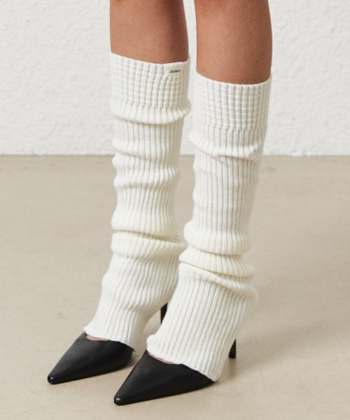 MUSINSA | FALLETT Knitted Leg Warmers Ivory MUSINSA | FALLETT Knitted Leg Warmers Ivory