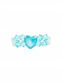 스윙셋(SWINGSET) Craquer Beads Ring (Glitter Aqua)