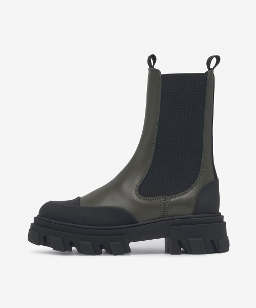 가니(ganni) 미드 첼시 부츠 - 칼라마타 / S1904861