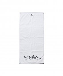 L.C SIGN LOGO TOWEL WHITE