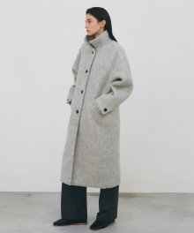 MOHAIR BALMACAAN LONG COAT_GRAY