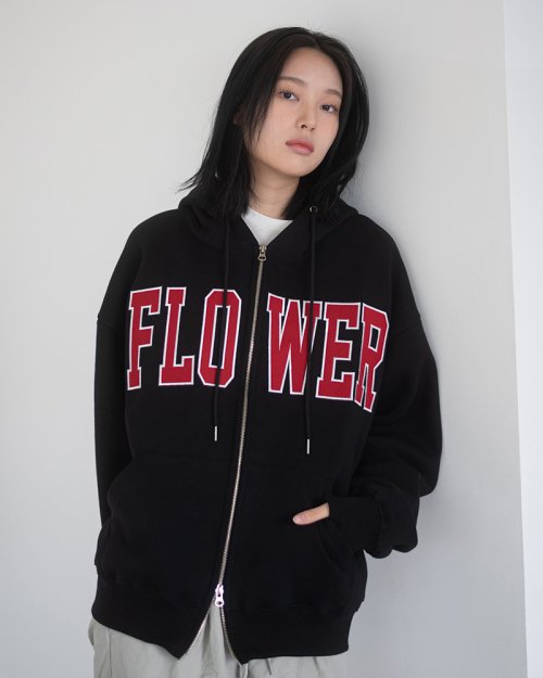 Black flower cheap hoodie