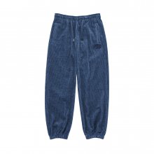 SCRIPT LOGO CORDUROY TRAINING PANTS NAVY