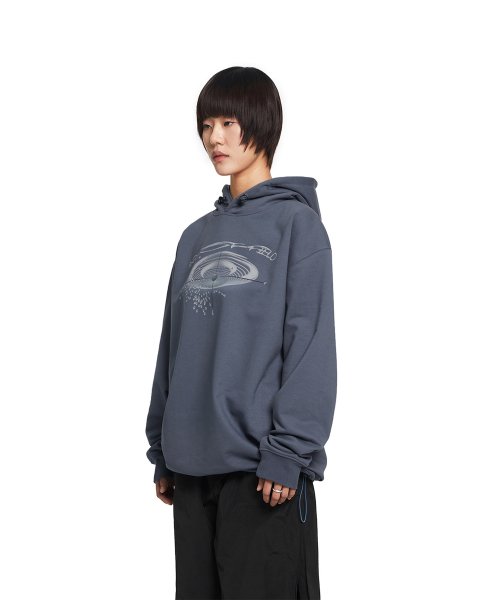 아트 오브 필드(ART OF FIELD) SYMBOL PRINT STRING HOODIE - BLUE - 사이즈 & 후기 | 무신사