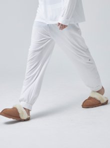 UNDER WOOL-BAND THERMAL PANTS_WHITE