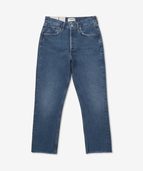에이골디(agolde) 라일리 크롭 스트레이트 데님 팬츠 - 인디고 / A056B1371SPHER