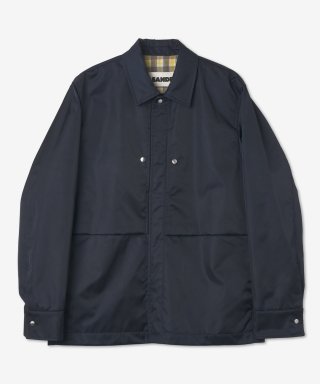 질 샌더(JIL SANDER) 프레스 스터드 셔츠 재킷 - 네이비 / J47BN0012J...