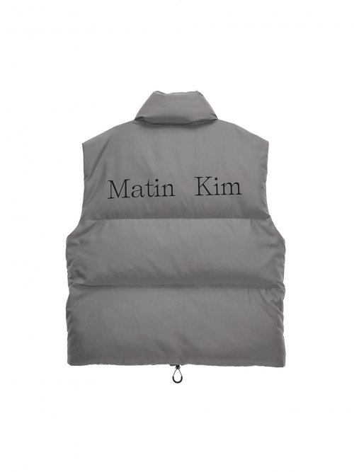 MUSINSA | MATIN KIM MATIN Puffer VEST Jacket IN GRAY