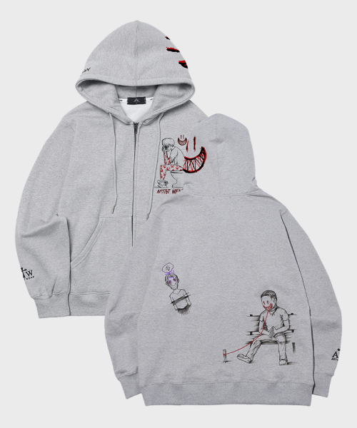 Худи на молнии ATW X TWOFACE Space Out_GY