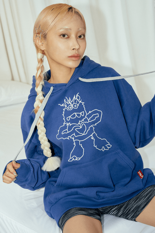 monster hoodie_blue