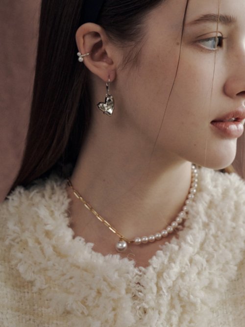 로아주(ROAJU) mell half pearl necklace - 후기 | 무신사