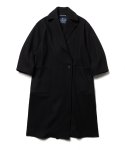 런던트레디션(LONDONTRADITION) Slit Oversize Ladies Chester Coat - Black 6999