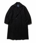 Slit Oversize Mens Chester Coat - Black 6999