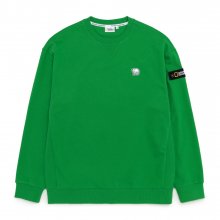 N231USW930 베어 와펜 세미 오버핏 맨투맨 티셔츠 GREEN