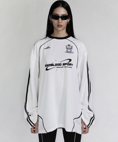 MUSINSA | BADBLOOD WORKSHOP BSC Soccer Camp Jersey Long Sleeve - White