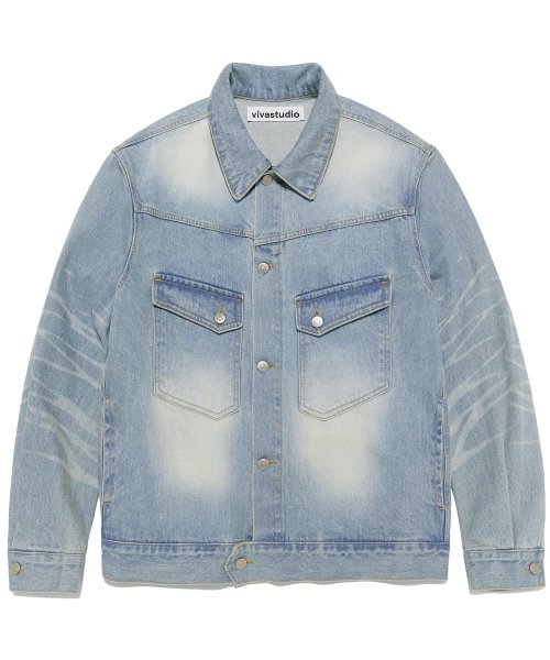 джинсовый TRUCKER пиджак [BLUE]