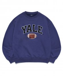 (23SS) 2 TONE ARCH FOOTBALL CLUB CREWNECK PURPLE BLUE