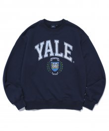 YALE EMBLEM CREWNECK NAVY