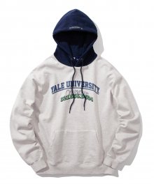 CONTACT YALE MIXED HOODIE OATMEAL