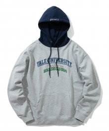 CONTACT YALE MIXED HOODIE GRAY