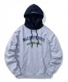 CONTACT YALE MIXED HOODIE BLUE GRAY