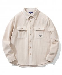 CORDUROY 2PK WORK SHIRT IVORY