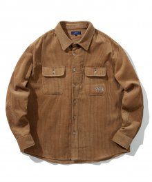 CORDUROY 2PK WORK SHIRT BEIGE