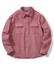 CORDUROY 2PK WORK SHIRT VTG PINK