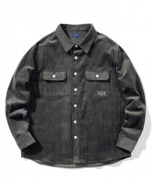 CORDUROY 2PK WORK SHIRT CHARCOAL