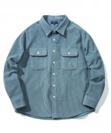 CORDUROY 2PK WORK SHIRT VTG BLUE