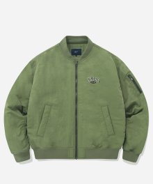 SMALL 2 TONE ARCH LOGO MA-1 JACKET KHAKI