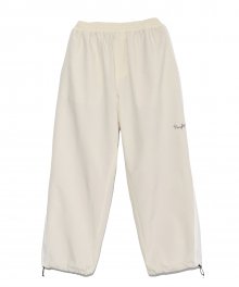 PIPING SIGN LOGO TRACK PANTS BEIGE