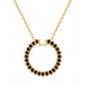 제이그레이슬렛(J.GRACELET) Solar Circle Black Necklace ( S925 )