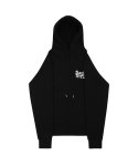 선데이오프클럽(SUNDAYOFFCLUB) Season logo heavy terry hoodie - Black