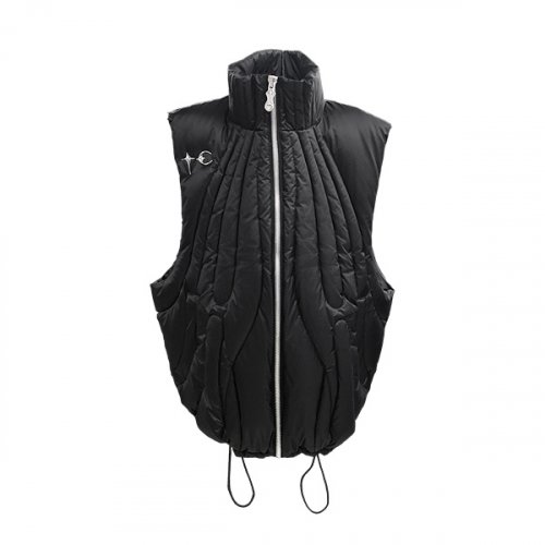 MUSINSA | THUG CLUB Cave Down Puffer Vest_Black