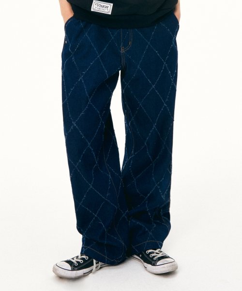 VSW клетка джинсовый брюки Indigo Blue
