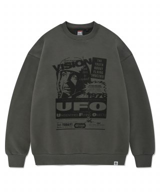 비전스트릿웨어(VISION STREETWEAR) VSW UFO Crewneck Charcoal 상품 이미지