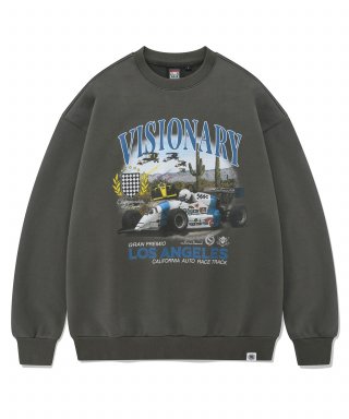 비전스트릿웨어(VISION STREETWEAR) VSW Racing Crewneck Charcoal 상품 이미지